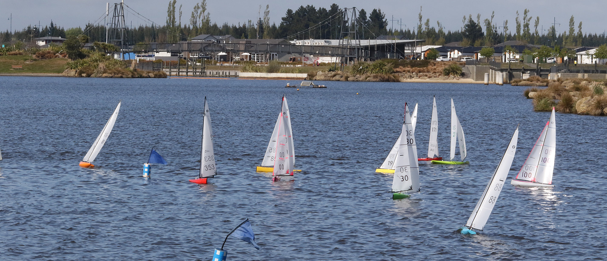 The Pegasus Lake is renowned for its favourable miniature yachting conditions. PHOTO: JOHN COSGROVE