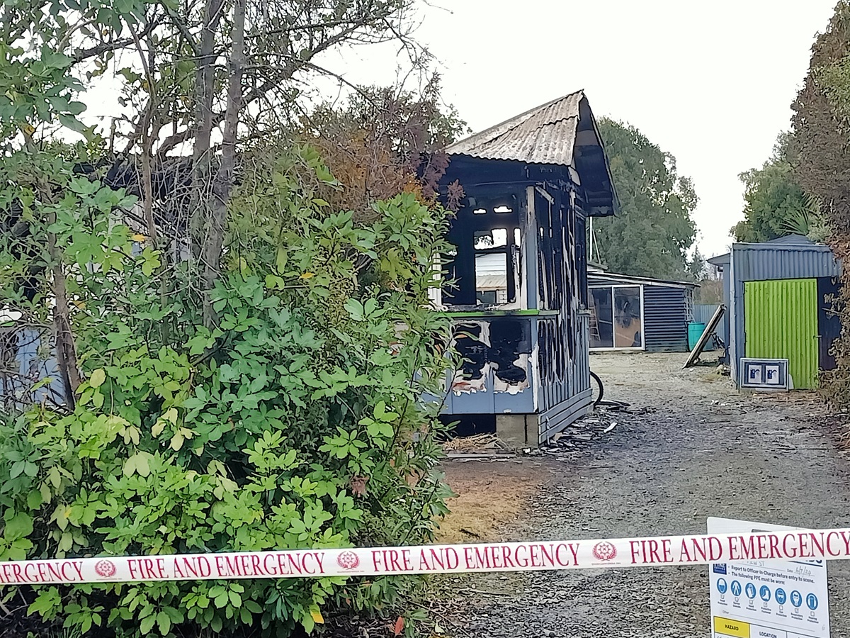 The house was gutted by the fire. Photo: Toni McDonald