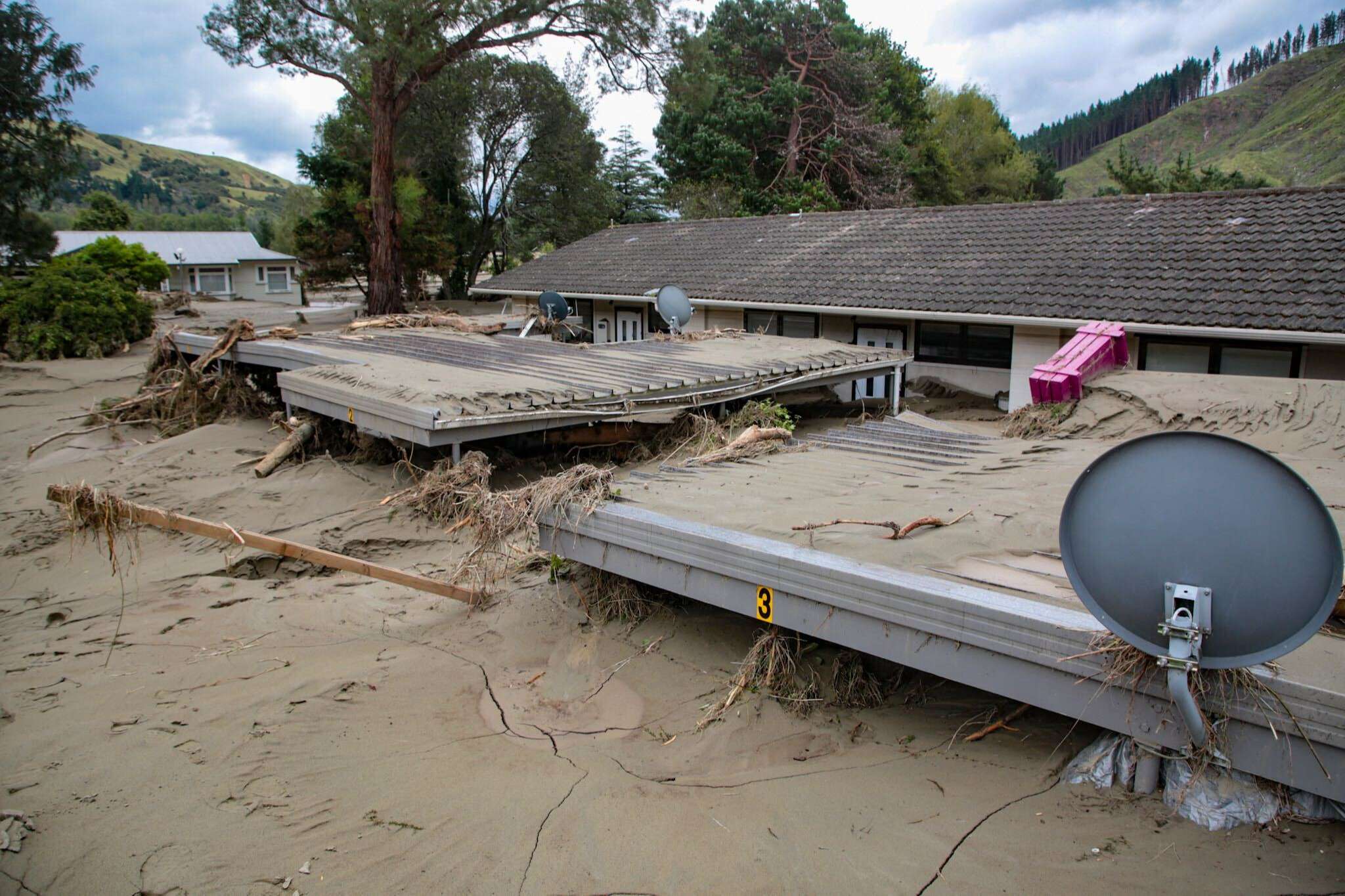 Cyclone Gabrielle's destruction is evident in new images from Esk Valley. Photo: Warren Buckland