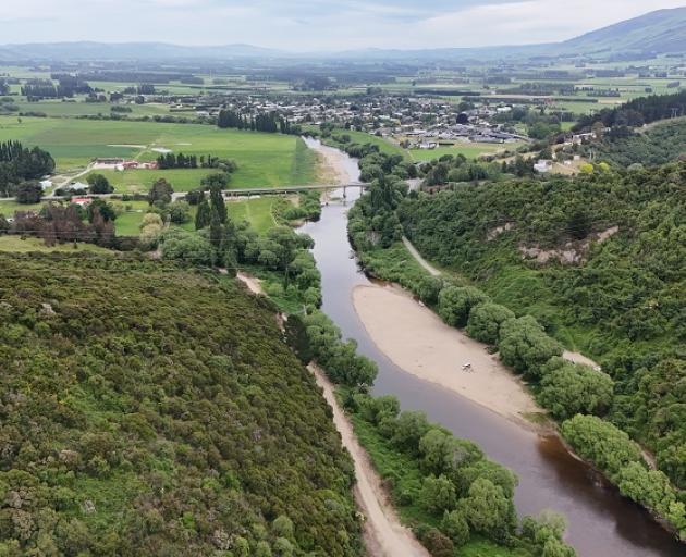 Flood banks looking towards Outram. Photo: Stephen Jaquiery (file)