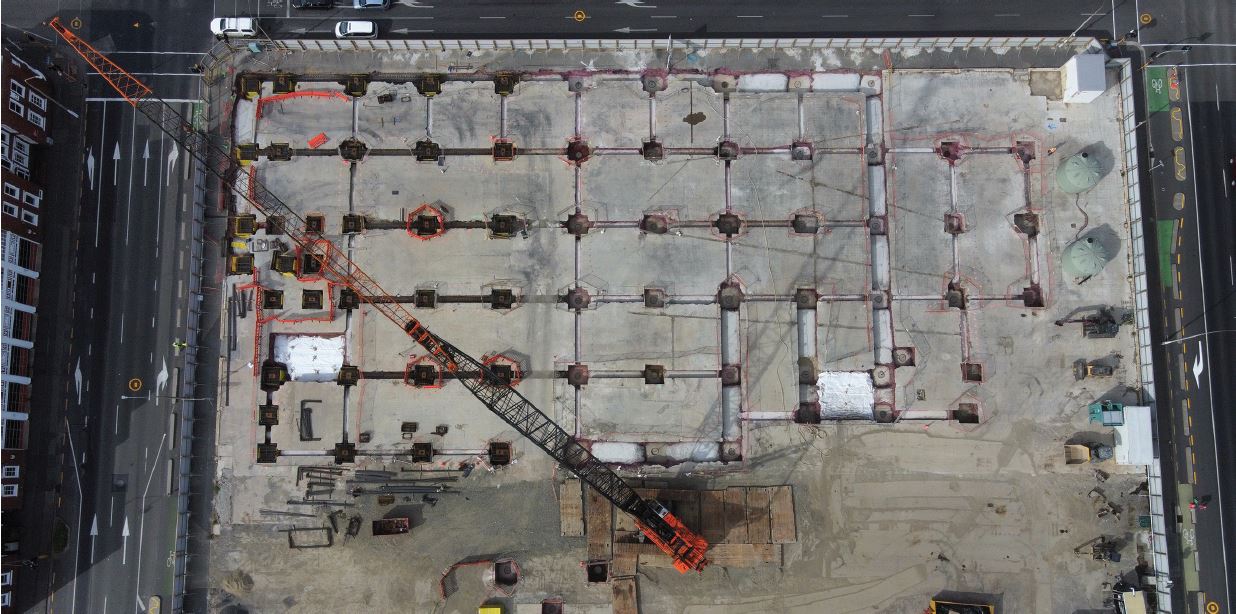 Birdseye view of the build site. Image courtesy of RCP