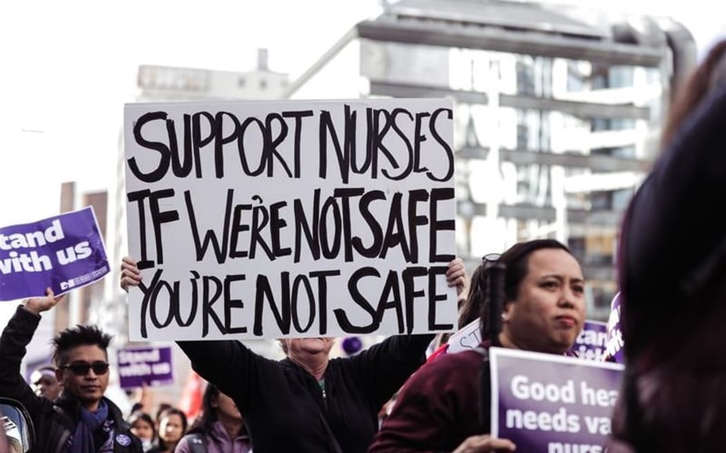 About 30,000 nurses, midwives and other health workers took to the streets in June last year to...