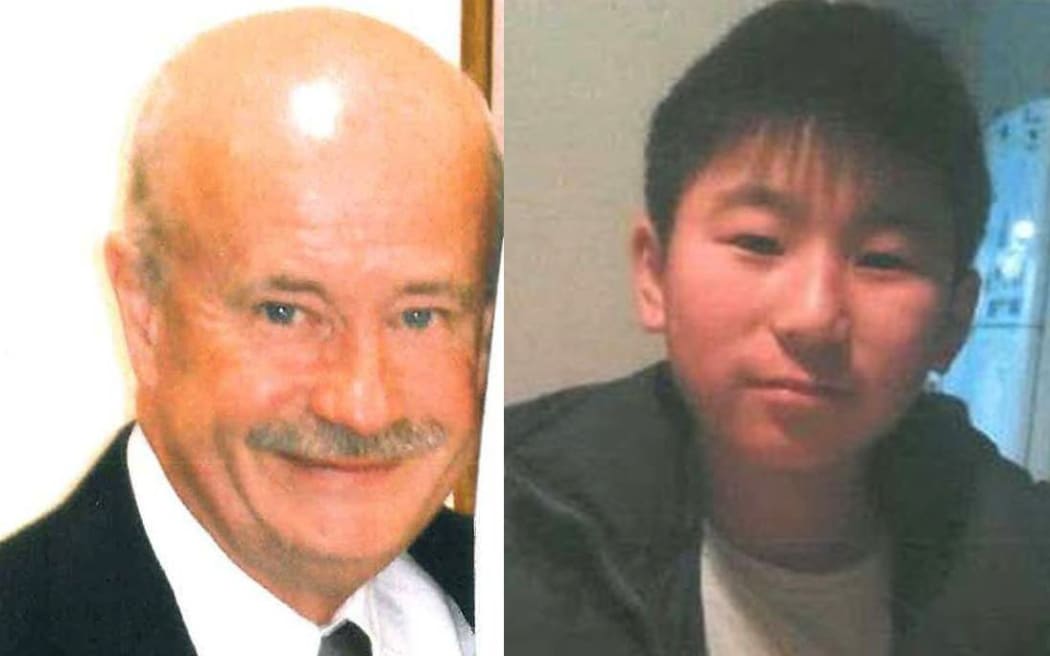 John Beckenridge (left) and his stepson Mike Zhao-Beckenridge. Photos: Supplied 