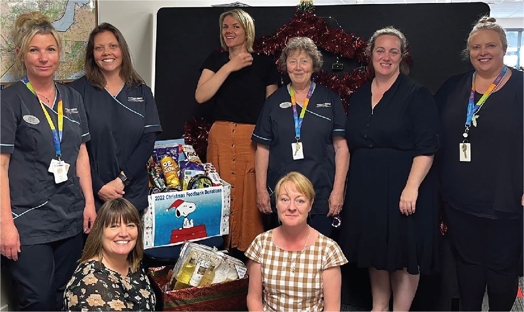 The Care Coordination Centre team kindly donated gifts to the Salvation Army