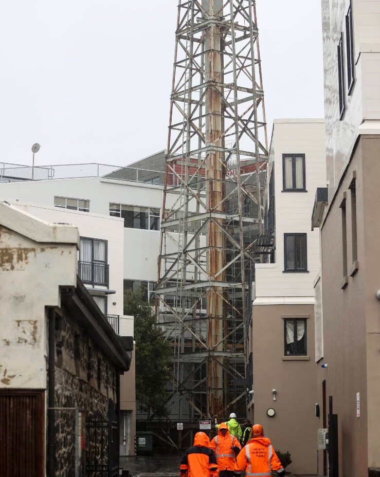 The Shot Tower in Auckland's Mt Eden is under threat of collapse. Photo: NZ Herald 