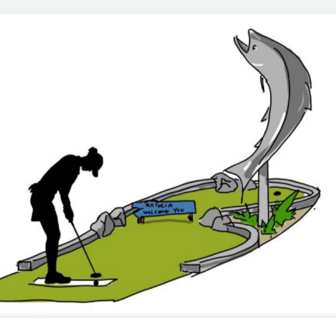 The mini golf course could feature a variety of Mid Canterbury landmarks. IMAGE: ADC