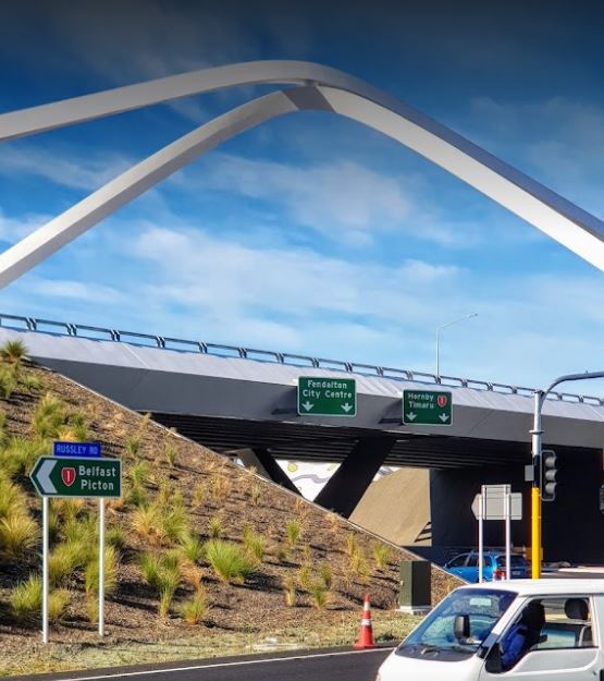 The Memorial Ave Gateway Bridge. Photo: Supplied