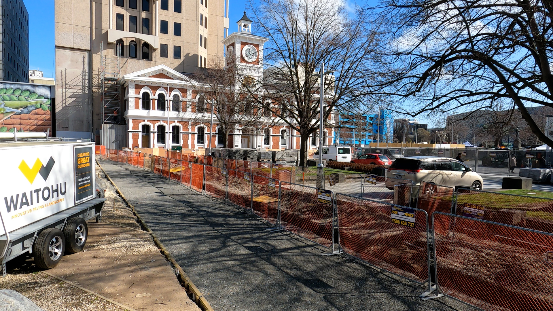 Cathedral Square upgrade underway