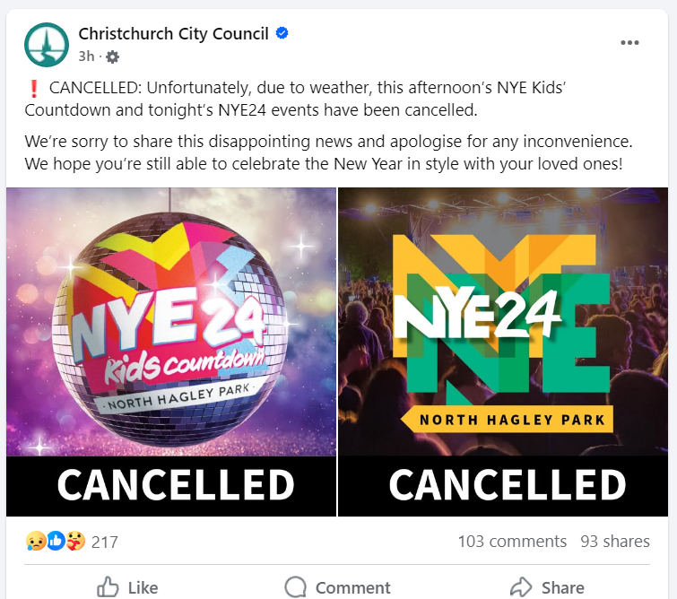 CHRISTCHURCH CITY COUNCIL/FACEBOOK 