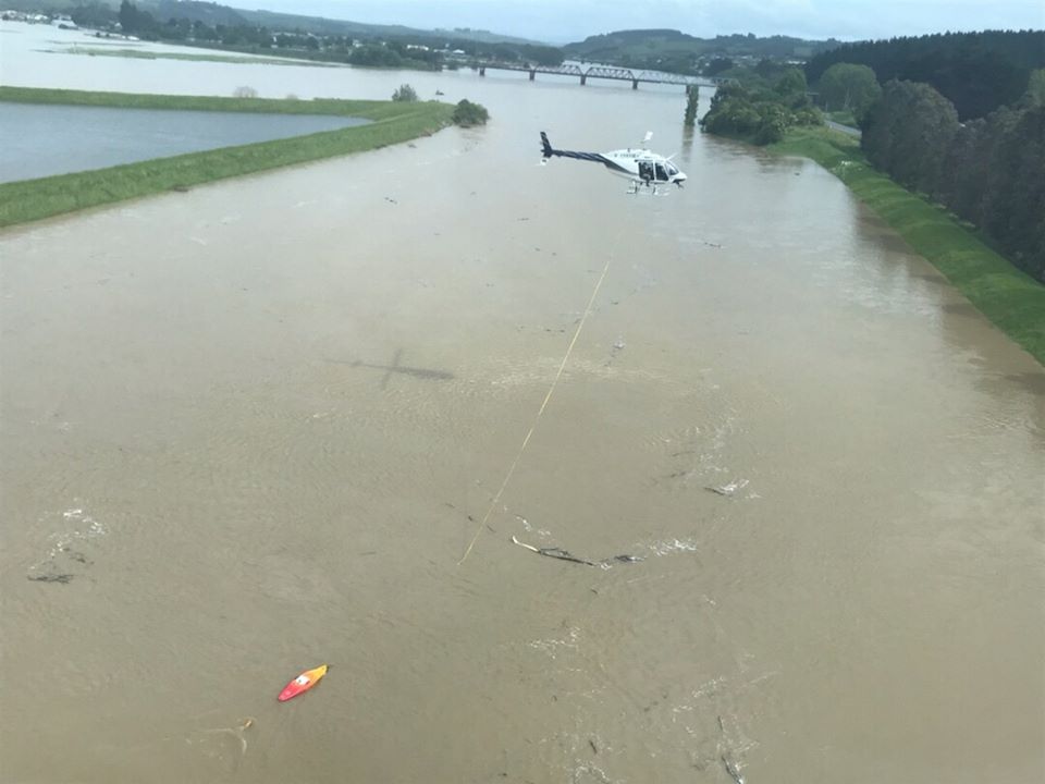 The Otago Regional Council is heli-gauging on the Clutha River, which measures the amount of...