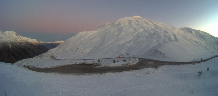 There are some icy patches over the Crown Range Road today and drivers should also watch out for...