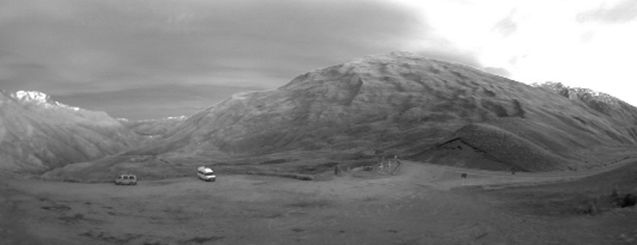 The Crown Range Road this morning. Photo: MetService