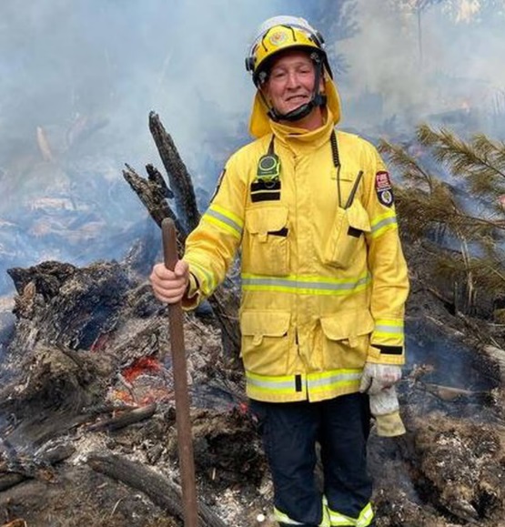 Muriwai firefighter Craig Stevens. Photo: Supplied