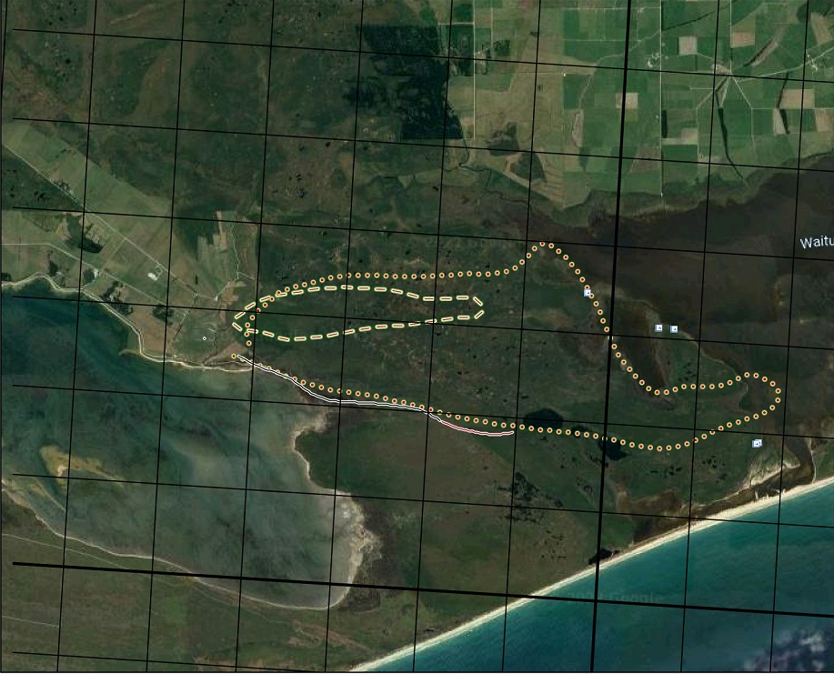 A map of the fire area. Source: Fire and Emergency NZ