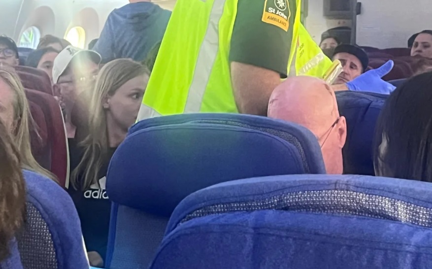 St John said it treated 50 people at the airport after the incident. Photo: Supplied/Brian Jokat