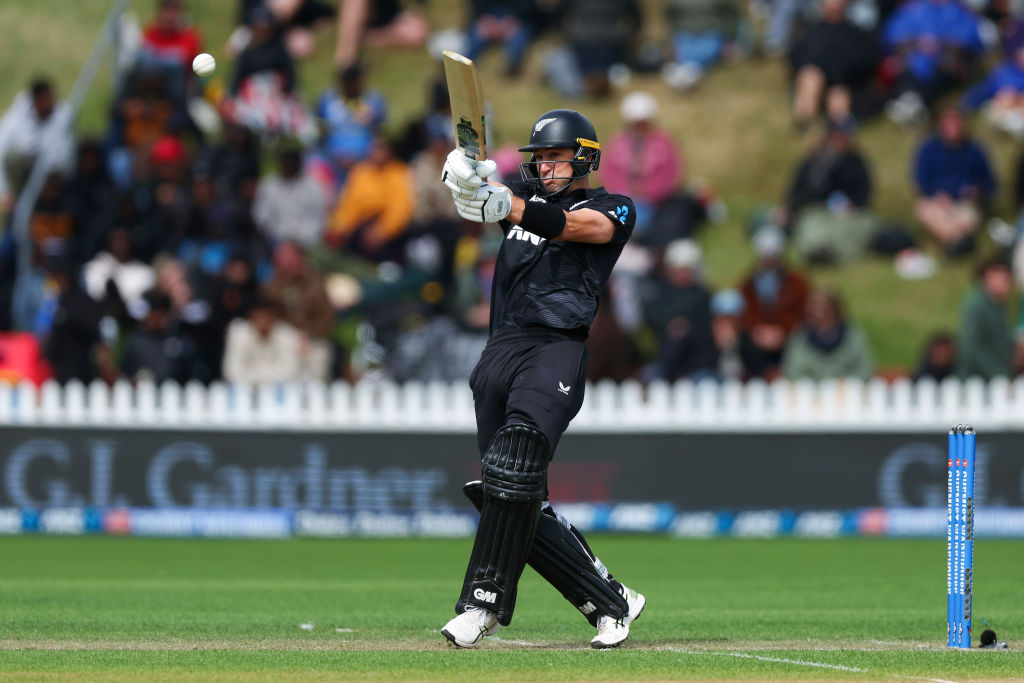 Will Young bats for New Zealand during yesterday's win over Sri Lanka. Photo: Getty Images