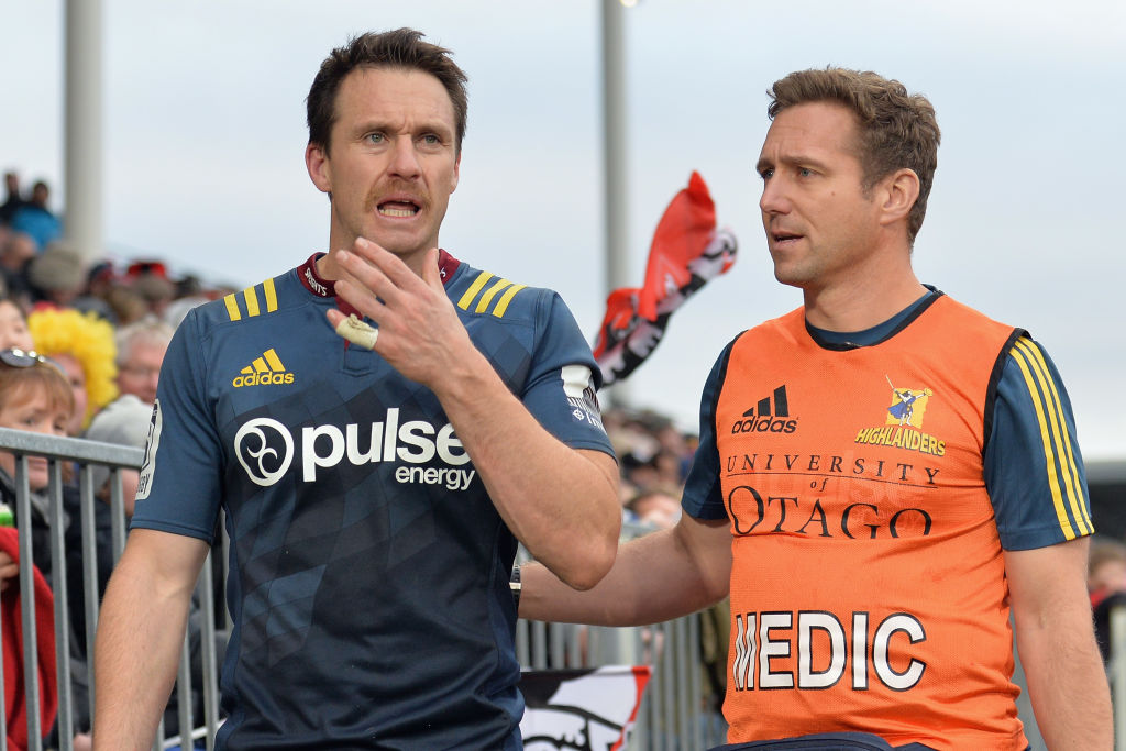 Ben Smith was forced off the field early in the second half. Photo Getty