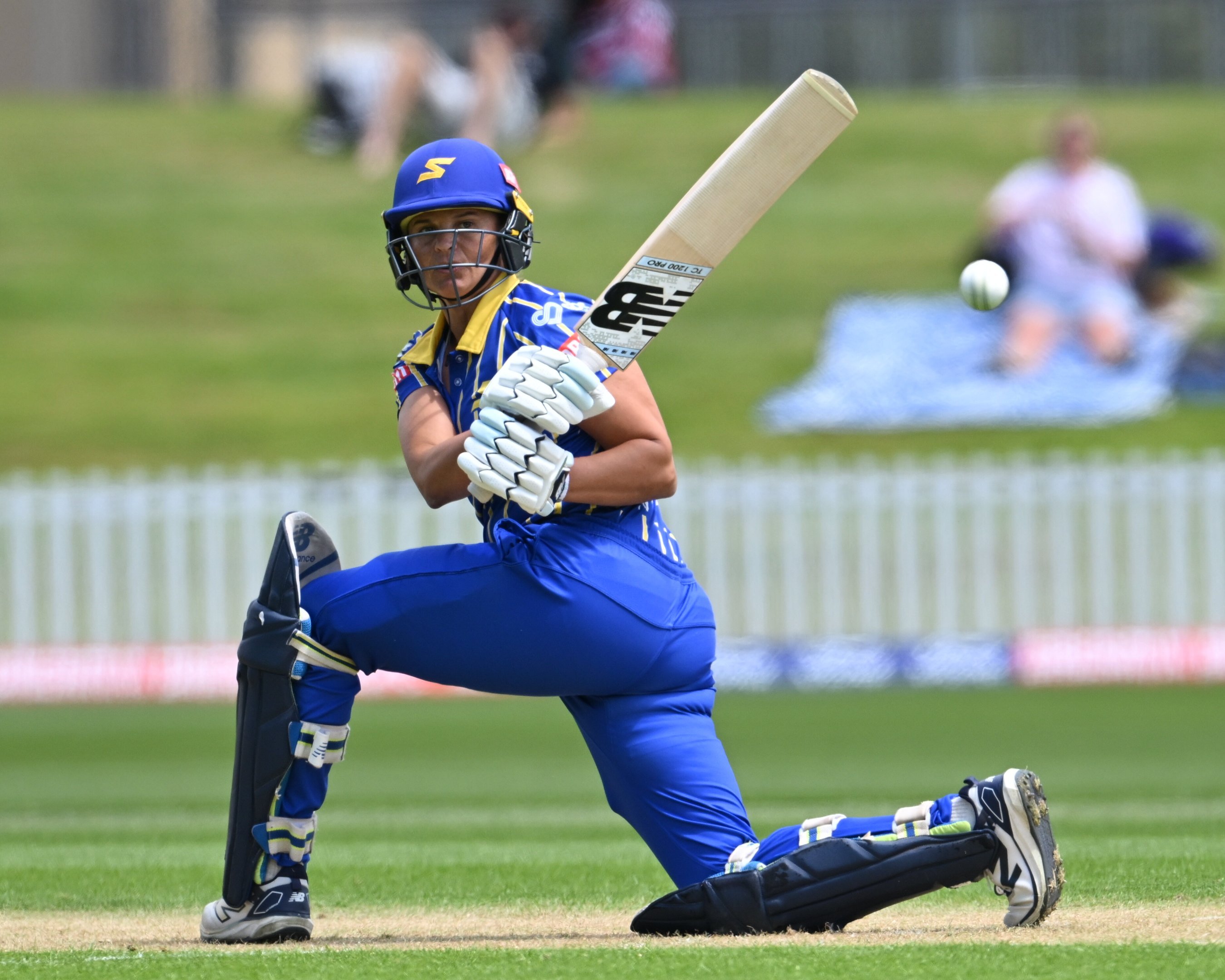 Otago Sparks batter Suzie Bates in action during the Super Smash cricket game against the...