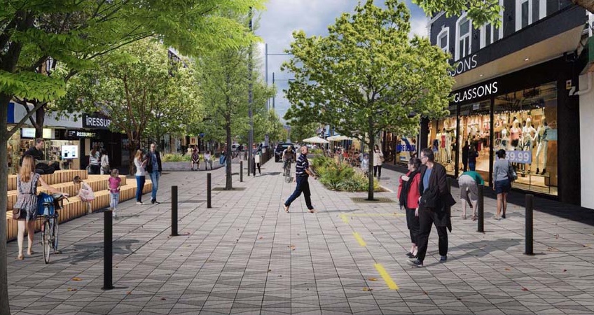 One image of the proposed changes to George St. Supplied