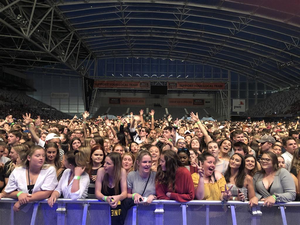 The crowd was pumped for the concert. Photo: Craig Baxter