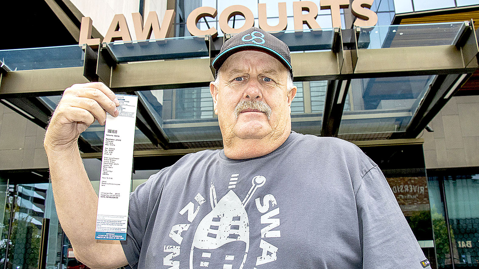 Rolleston resident outside Christchurch District Court today. PHOTO: GEOFF SLOAN 