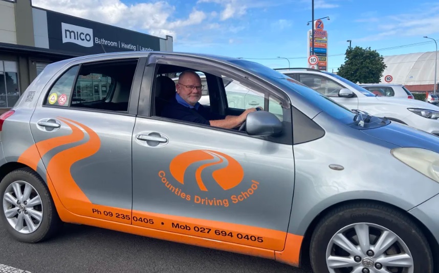 Driving instructor Alistair McGregor, who runs the Counties Driving School. Photo: RNZ 