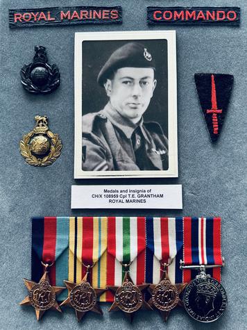 Elmer Grantham and the medal collection he showed no interest in obtaining. Photo: Supplied