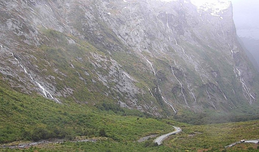 The Milford Road looking toward the tunnel today. Photo: Milford Road Alliance 