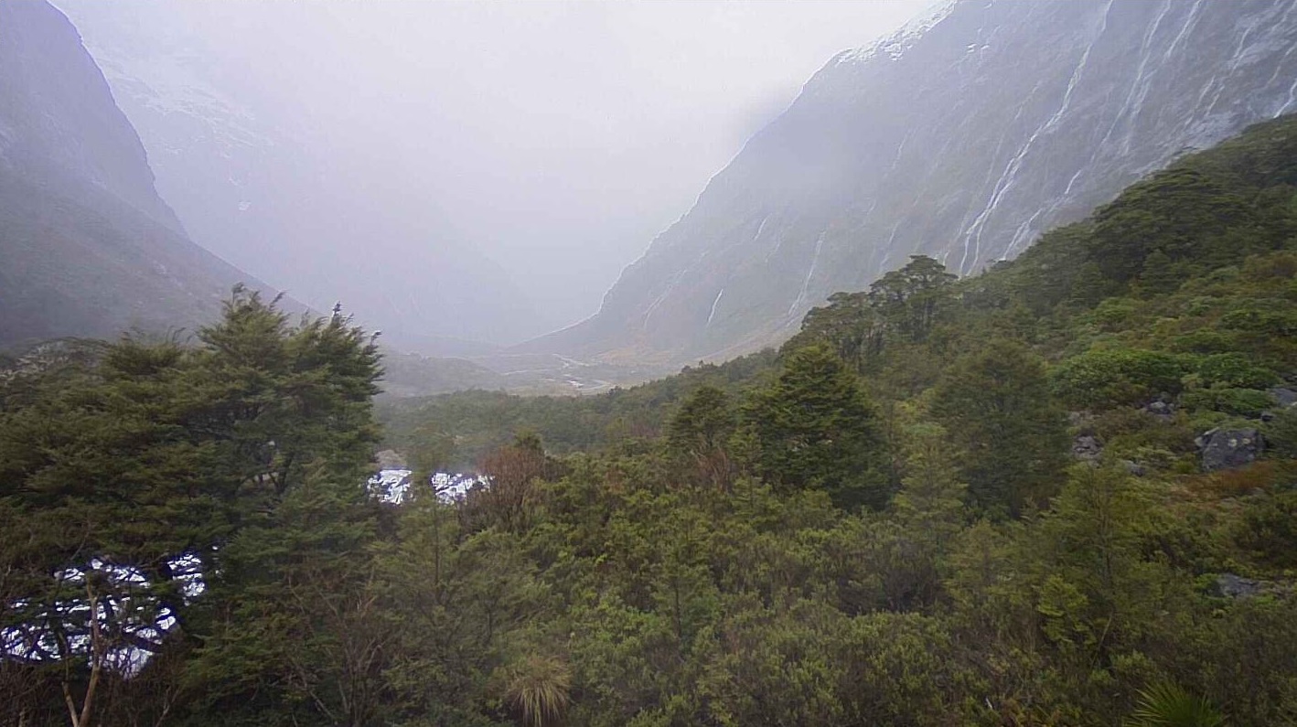 Rain and snow showers are forecast for the Milford Road area  from this afternoon and overnight....