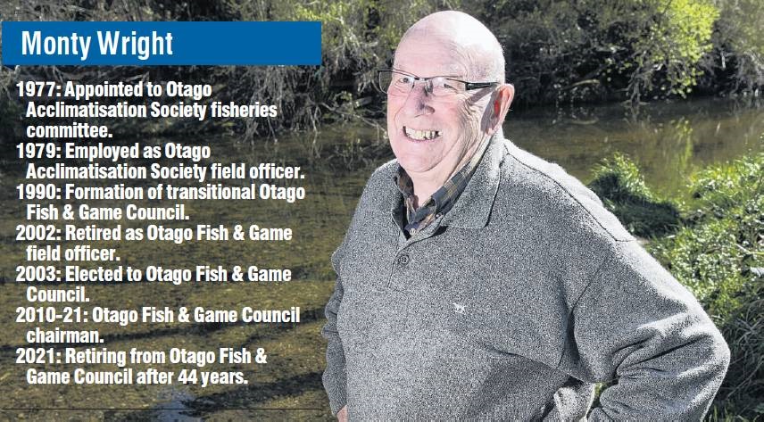 Fish & Game Council chairman Monty Wright is looking forward to doing some more fishing,...