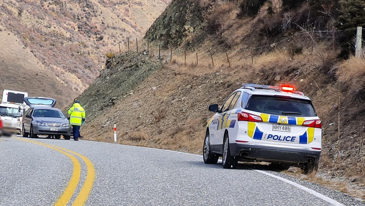 Police at the scene yesterday. Photo: Marjorie Cook