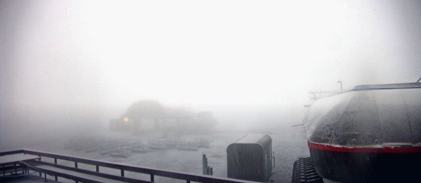 The Mt Hutt skifield base area at 5.30am on Monday. Photo: Supplied / Mt Hutt 