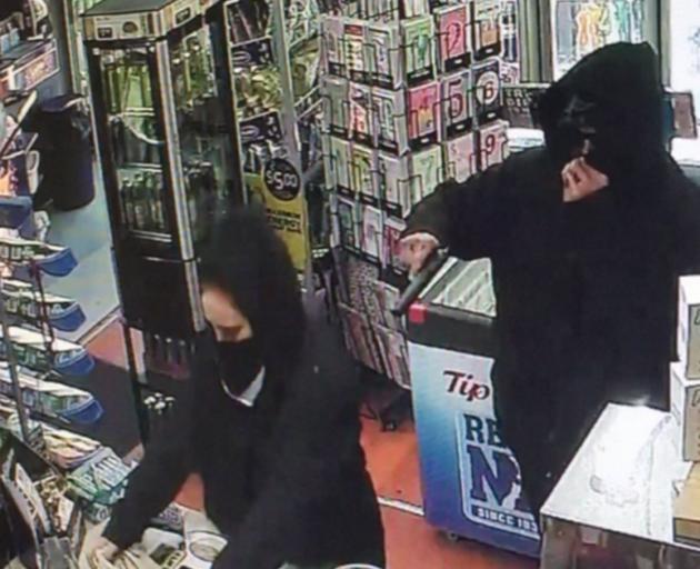 The Musselburgh Dairy robbery was caught on camera. 