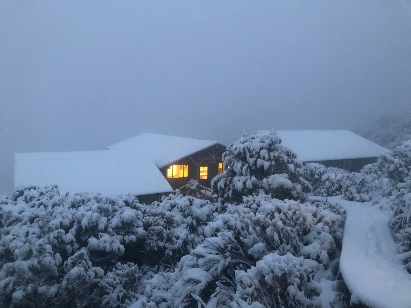 Okaka Lodge on Southland's Hump Ridge Track this morning. Photo: Anthony Vickerstaff