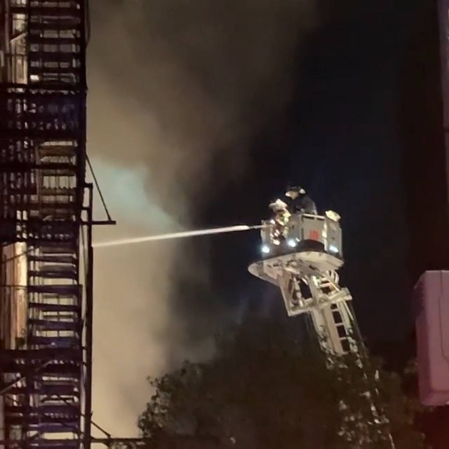 The fire drew a massive response from the New York Fire Department. Photo: Instagram