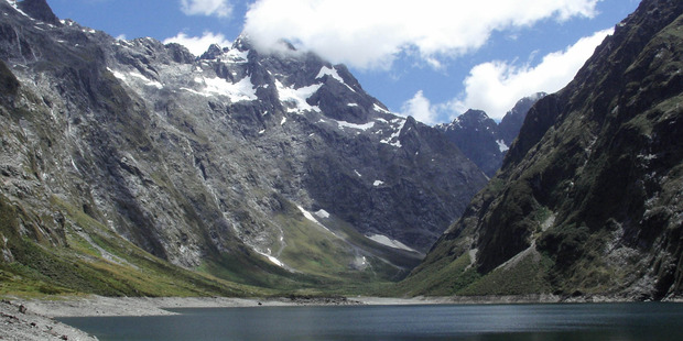 Lake Marian, Fiordland. The bodies of two climbers have been recovered from below Marian Peak in the Darran Mountains area of Fiordland. Photo: Creative Commons