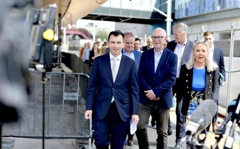 Transport Minister Simeon Brown announced the plan at Mt Eden Railway station on Friday morning....