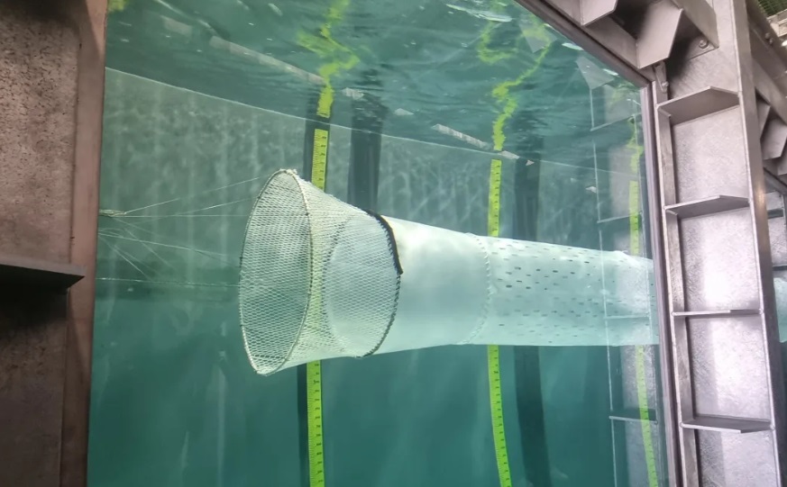 The inside of Plant & Food Research's flume tank, understood to be the largest of its kind in the...