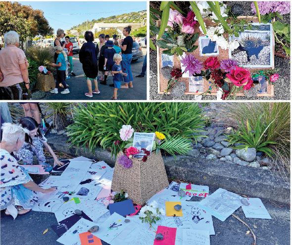 About 40 people gathered outside Our Lady Star of the Sea School to remember their deceased...