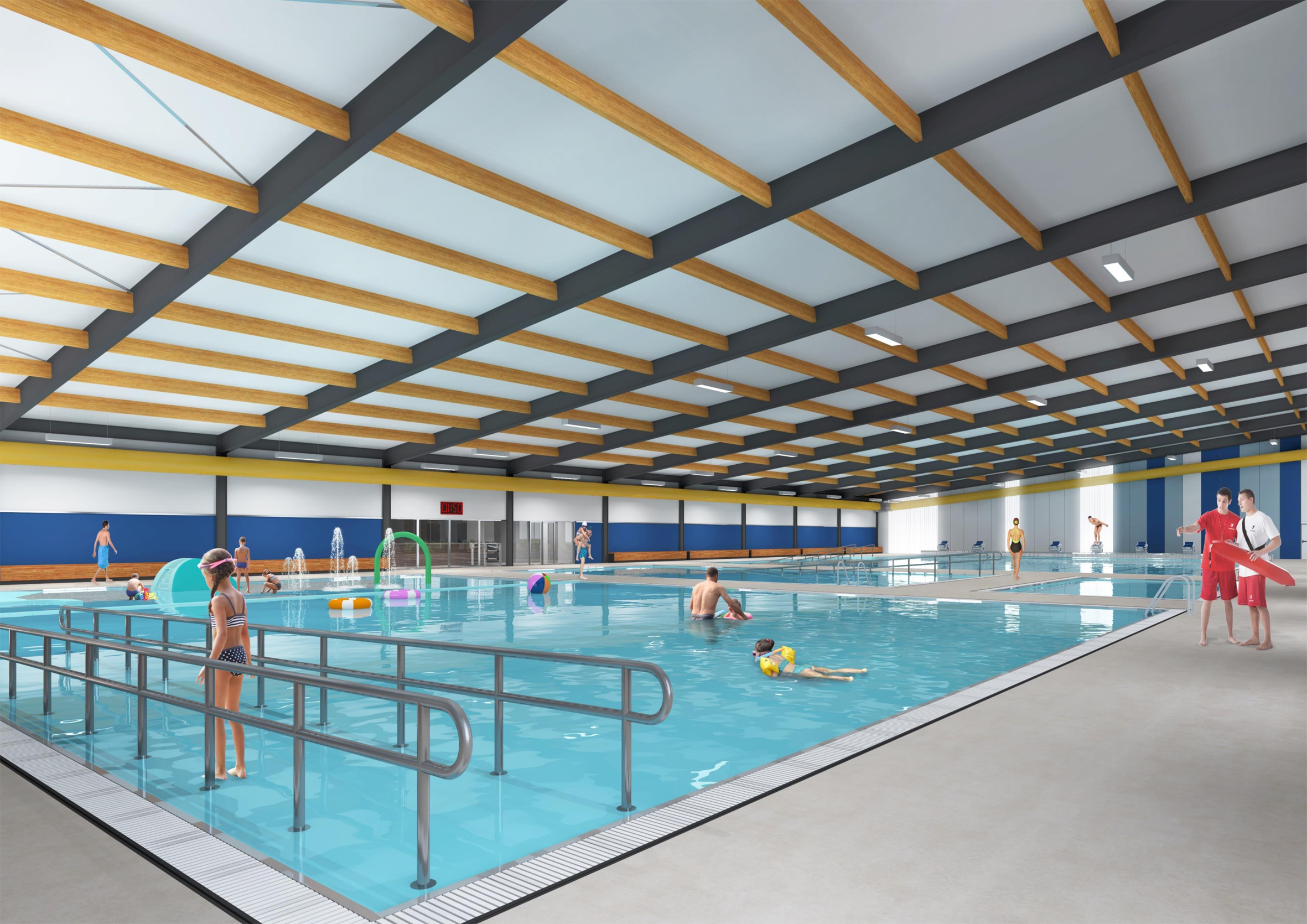 An artist's impression of a concept for the proposed Taieri Aquatic Centre in Mosgiel. IMAGE:...