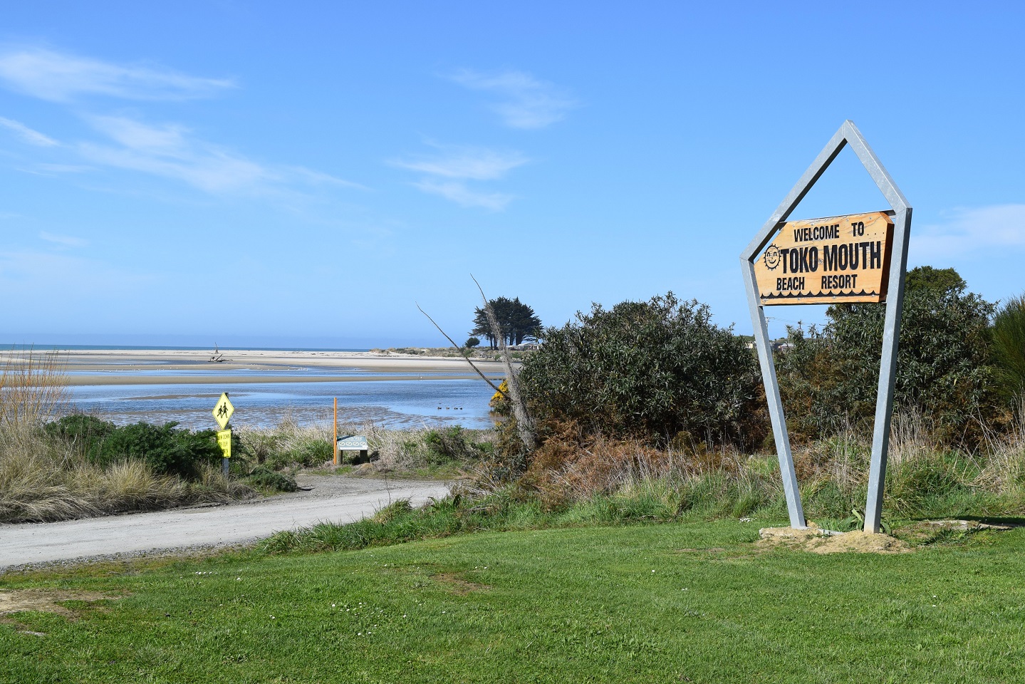 A sign at Toko Mouth.