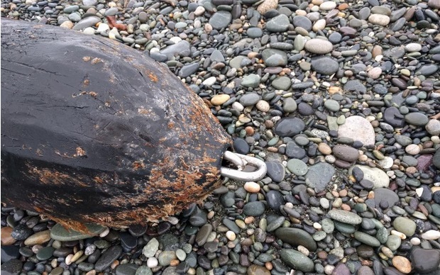 News of the mysterious object that washed up on the Southland beach reached as far as the UK....