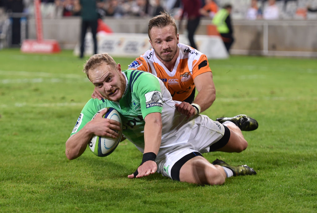 Matt Faddes was among the Highlanders to score as the team came back to beat the Cheetahs. Photo...