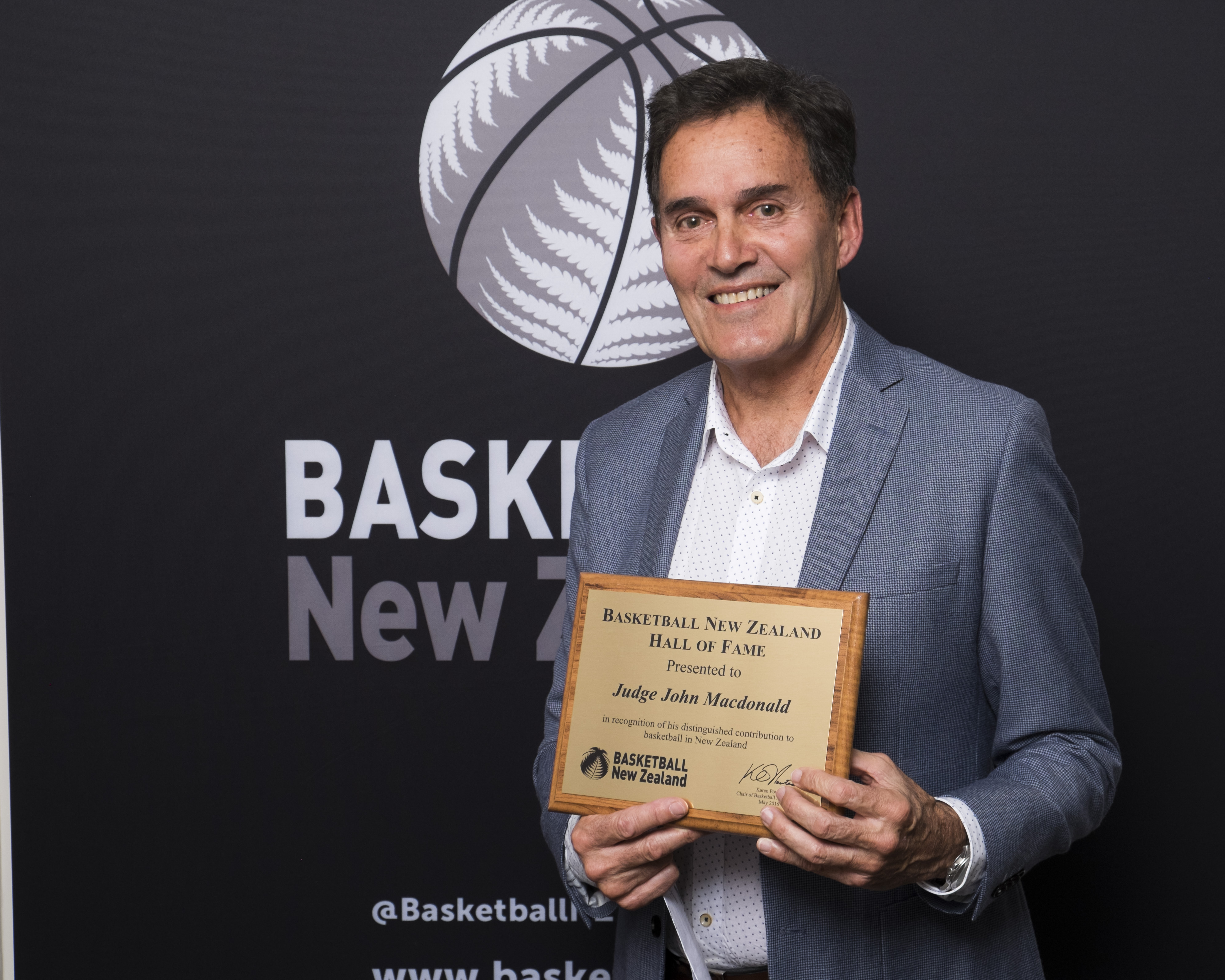 Judge John Macdonald  was inducted into Basketball New Zealand’s Hall of Fame for his services as...