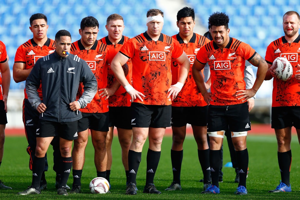 All Blacks player at training earlier this week. Photo: Getty Images