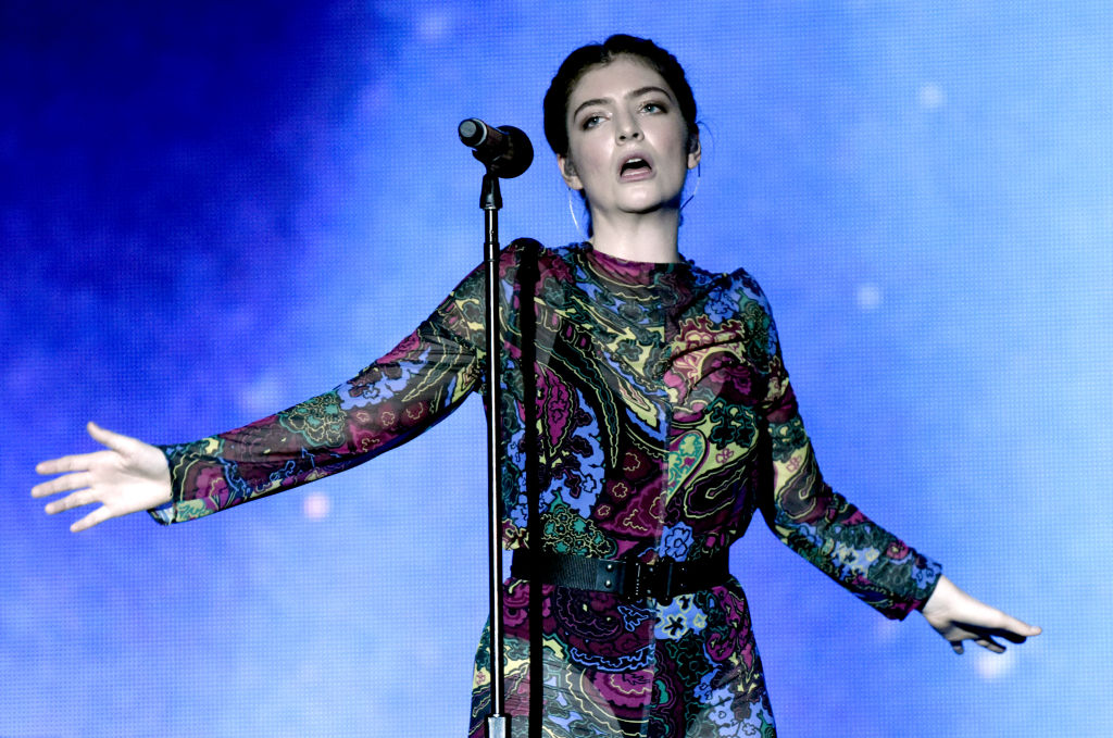 Lorde performs during the 2017 Bonnaroo Arts and Music Festival in Manchester, Tennessee at the...