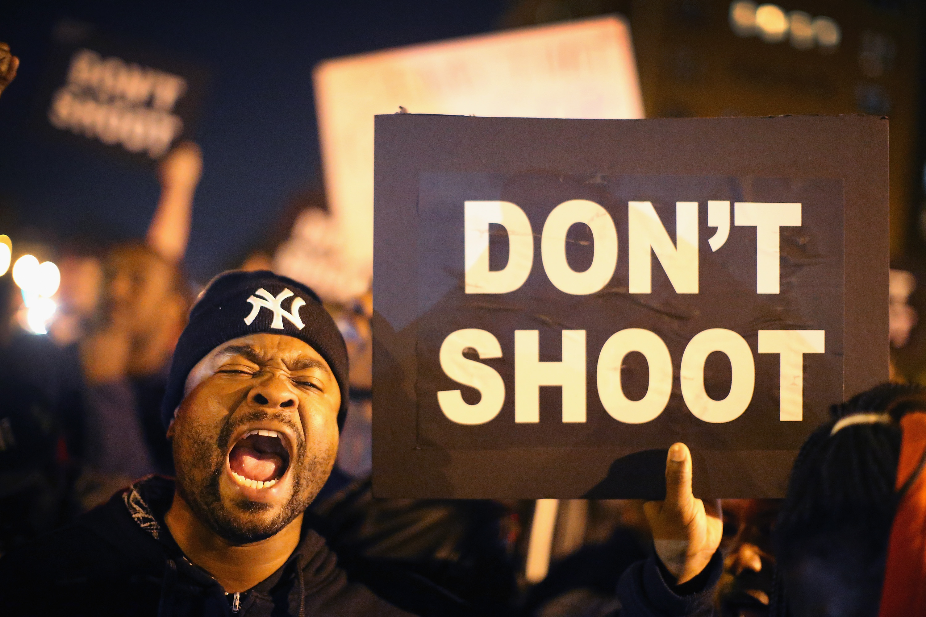 Protesters took to the streets following the acquittal of a St Louis police officer in the killing of a black man. Photo:Getty Images