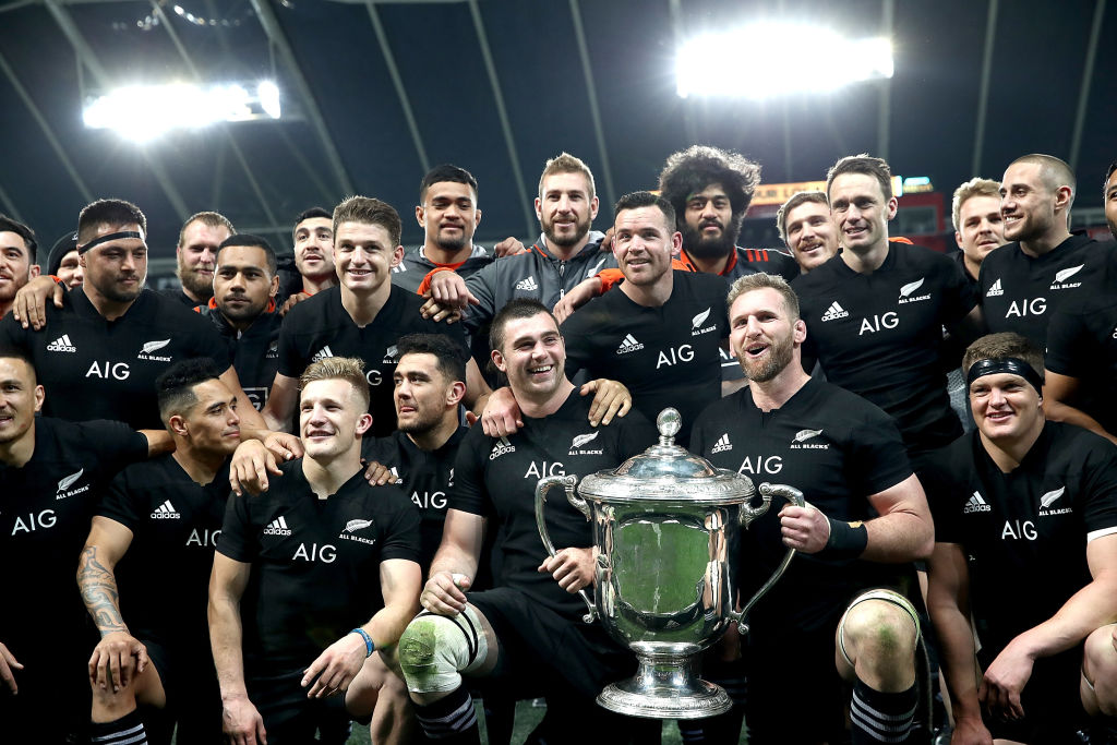 The All Blacks shared the most-loved top spot with Whittaker's. Photo Getty