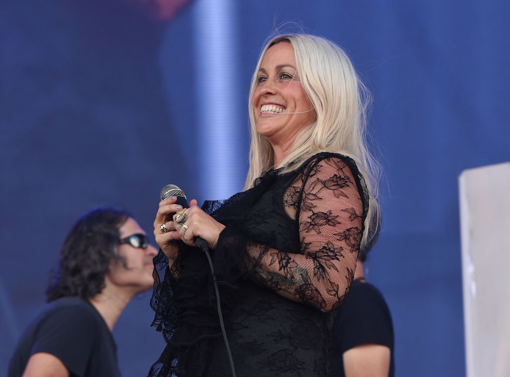 Alanis Morissette performs during the KAABOO Del Mar Festival in Del Mar, California, in...