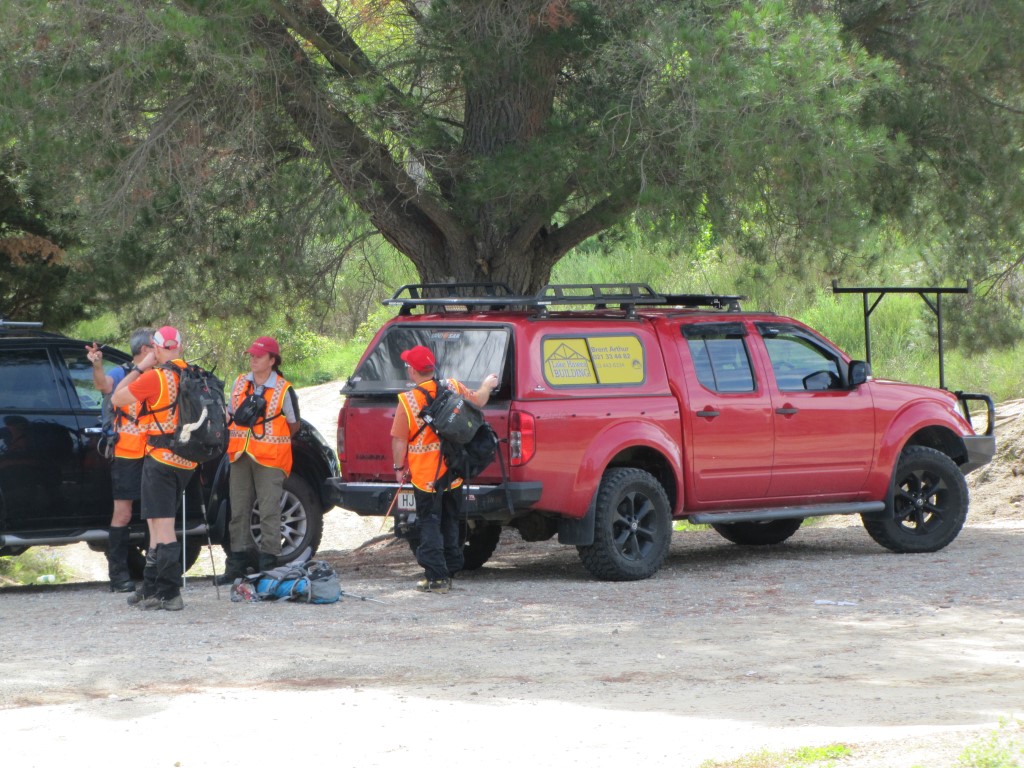 Volunteers prepare to begin another day of searching for Christopher Bates. The search is planned...